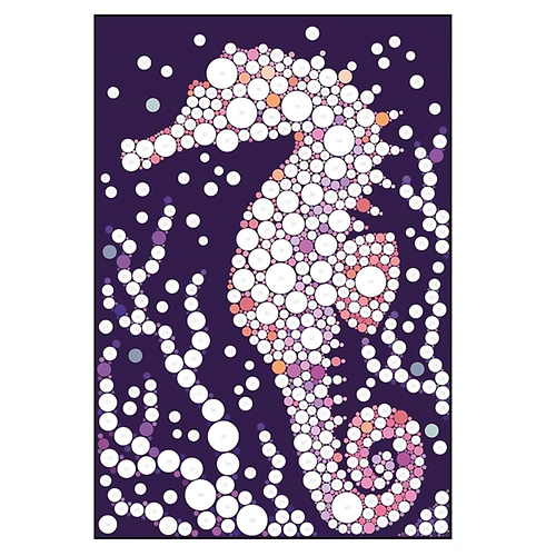 חוברת צביעה במדבקות טבע STICKER DOTS WILD NATORE