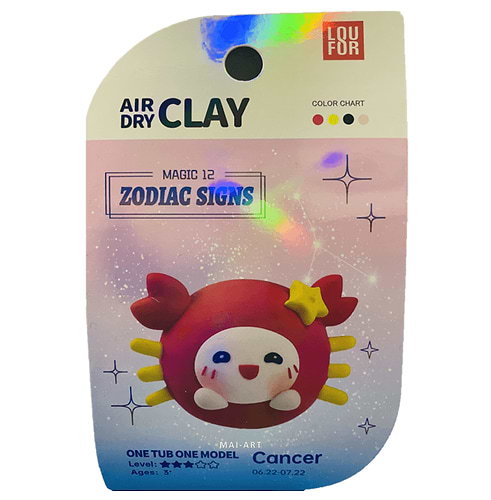 ערכה של חימר מתייבש באויר סרטן - AIR DRY CLAY cancer