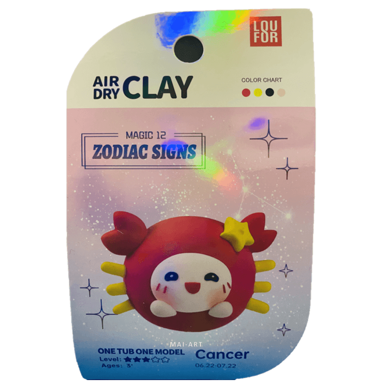 ערכה של חימר מתייבש באויר סרטן - AIR DRY CLAY cancer