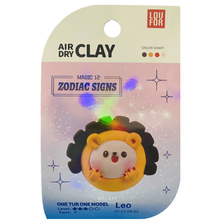 ערכה של חימר מתייבש באויר אריה - AIR DRY CLAY leo