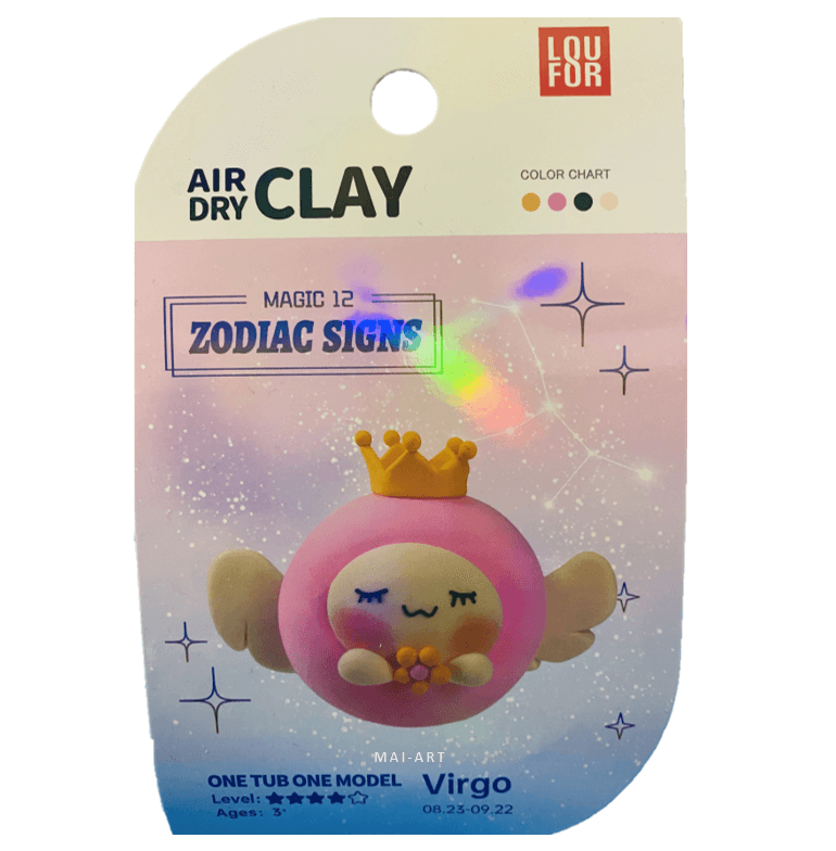 ערכה של חימר מתייבש באויר בתולה - AIR DRY CLAY virgo