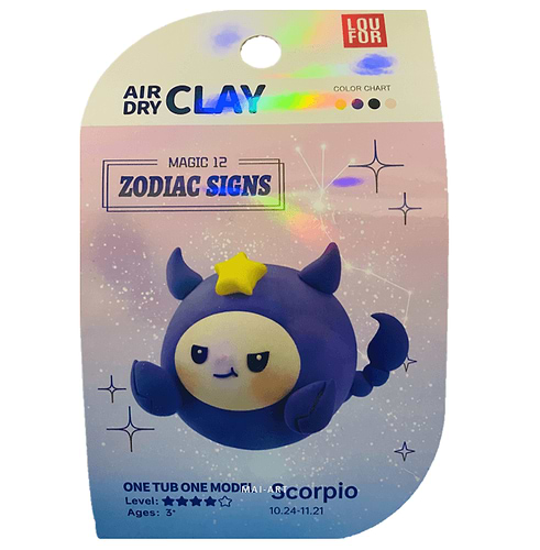 ערכה של חימר מתייבש באויר עקרב - AIR DRY CLAY scorpio