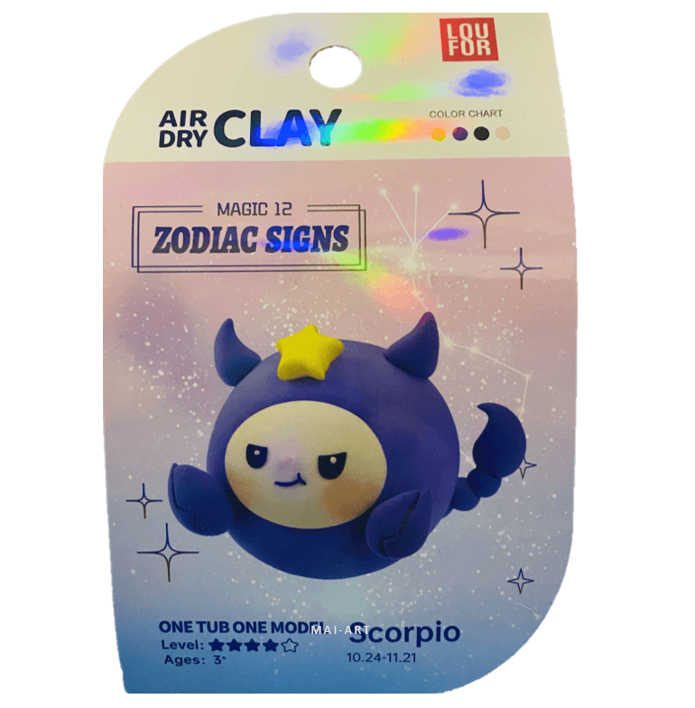 ערכה של חימר מתייבש באויר עקרב - AIR DRY CLAY scorpio