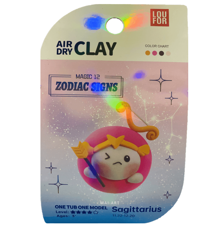 ערכה של חימר מתייבש באויר קשת - AIR DRY CLAY sagittarius