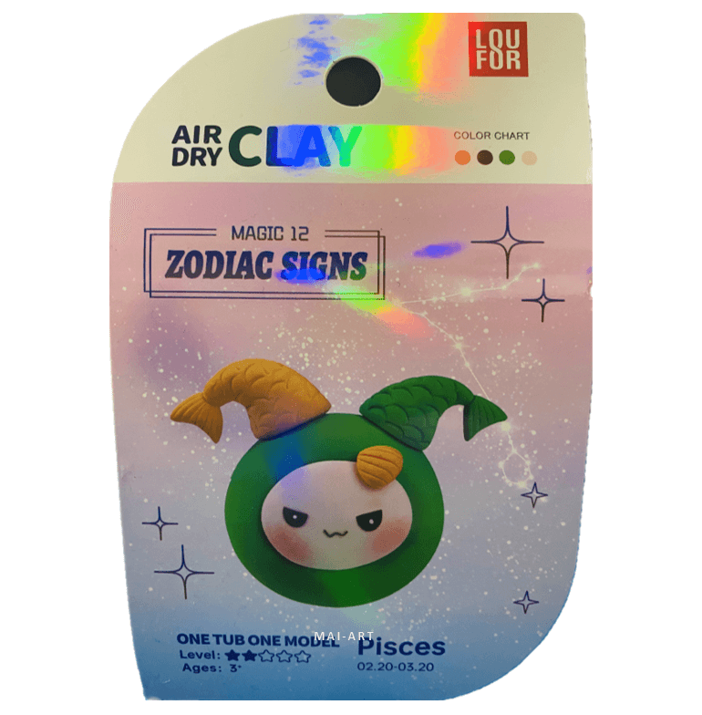 ערכה של חימר מתייבש באויר דגים - AIR DRY CLAY pisces