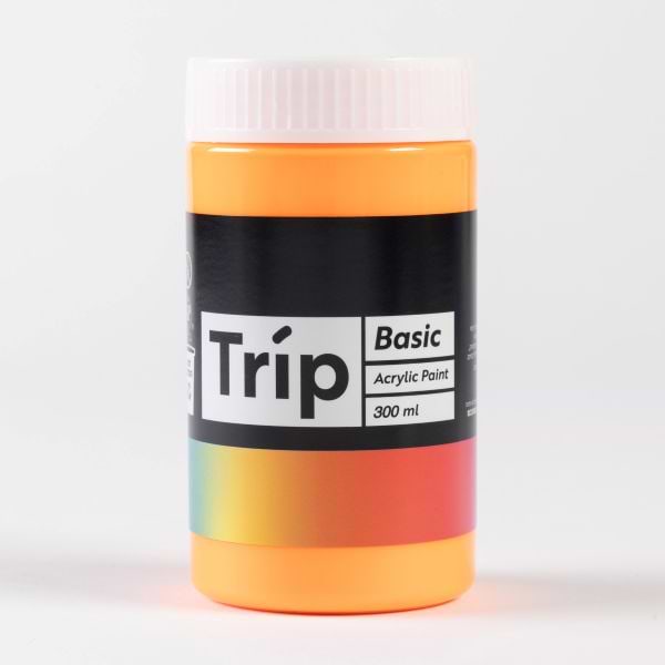 אקריליק טריפ 300 מ"ל כתום בוהק TRIP