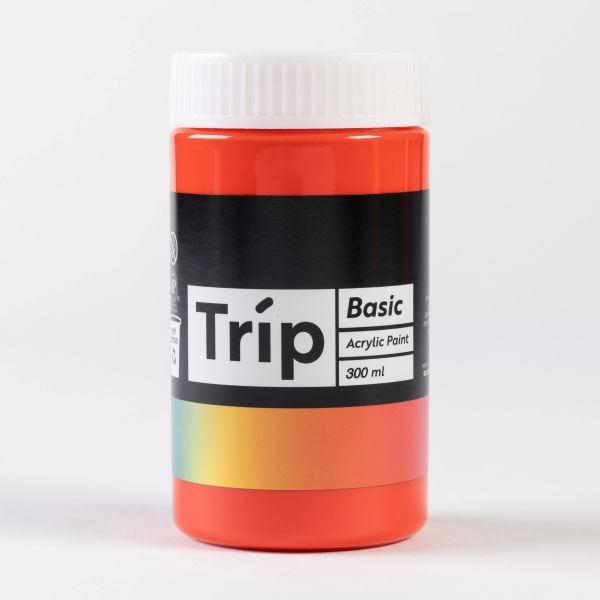 אקריליק טריפ 300 מ"ל אדום ורמליון TRIP