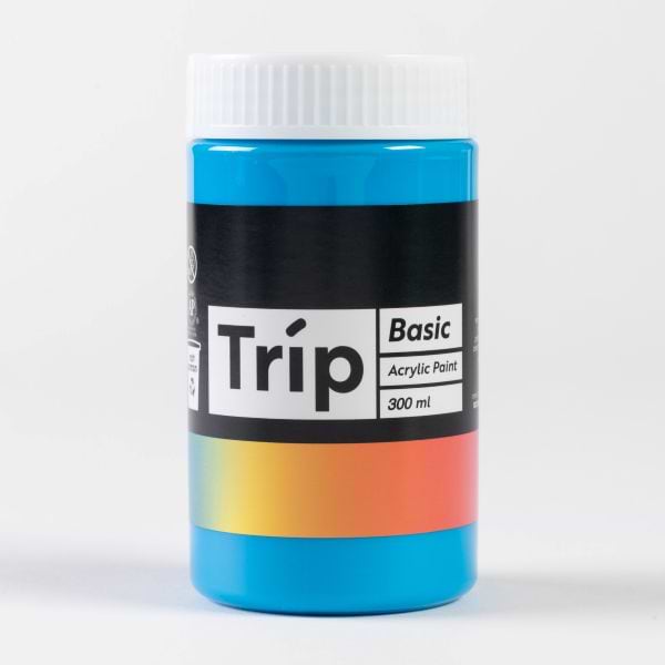אקריליק טריפ 300 מ"ל כחול צרוליין TRIP
