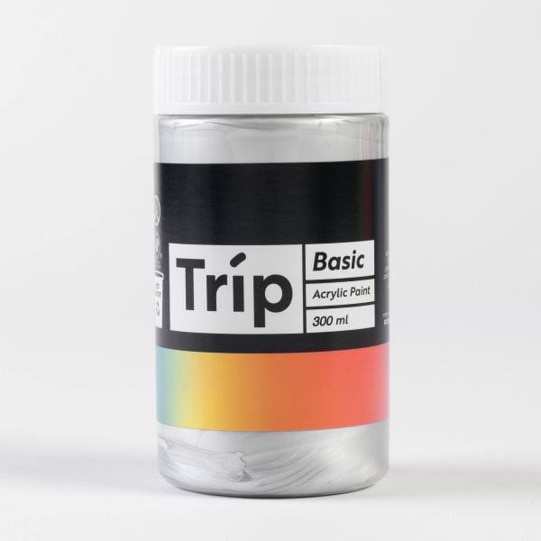 אקריליק טריפ 300 מ"ל כסף מתכתי TRIP