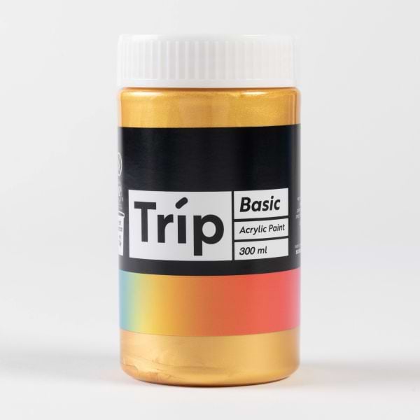 אקריליק טריפ 300 מ"ל זהב מתכתי TRIP