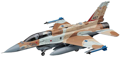 ערכת הרכבה מטוס F-16I FIGHTING FALCON ISRAELI AIR FORCE HASEGAWA