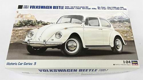 ערכת הרכבה מכונית VOLKSWAGEN BEETLE TYPE1 1967 HASEGAWA 