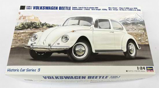 ערכת הרכבה מכונית VOLKSWAGEN BEETLE TYPE1 1967 HASEGAWA 