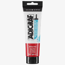 צבע להדפס  DALER ROWNEY ADIGRAF WATER SOLUBLE BLOCK PRINTING BRILLIANT RED 547