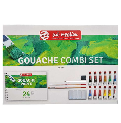 מארז 12 צבעי גואש 12 מל ארט קרייאשן GOUACHE COMBI SET