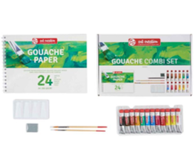 מארז 12 צבעי גואש 12 מל ארט קרייאשן GOUACHE COMBI SET