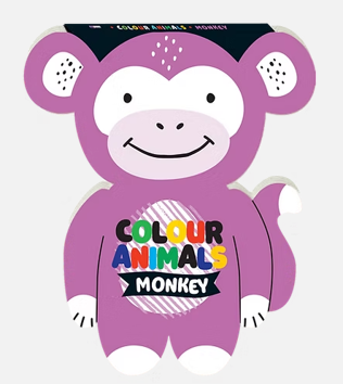 חוברת צביעה  קוף COLOUR ANIMALS 