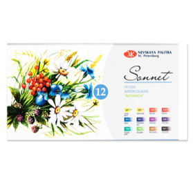  St Petersburg Watercolours SONATA 12set BOTANICA