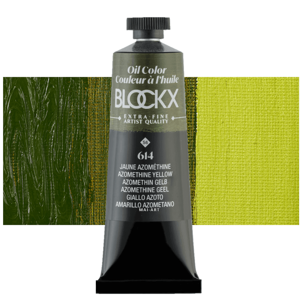 צבע שמן בלוקס 35מ"ל סדרה 6  BLOCKX Azomethine Yellow 614