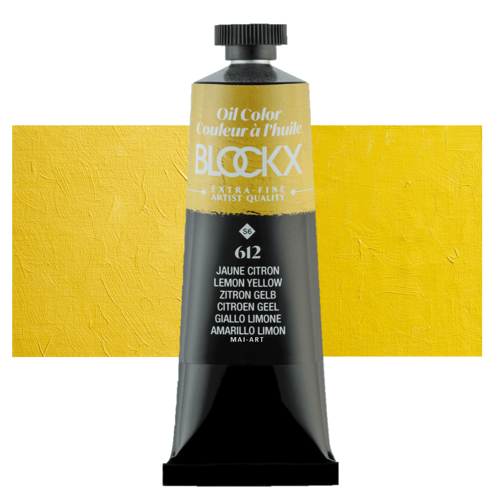 צבע שמן בלוקס 35מ"ל סדרה 6 BLOCKX Lemon Yellow 612
