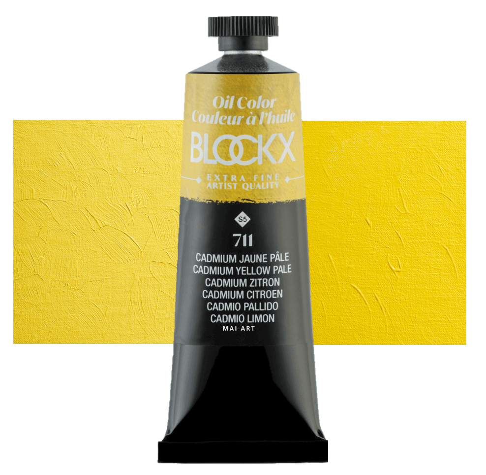 צבע שמן בלוקס 35מ"ל סדרה 5 BLOCKX Cadmium Yellow Pale 711
