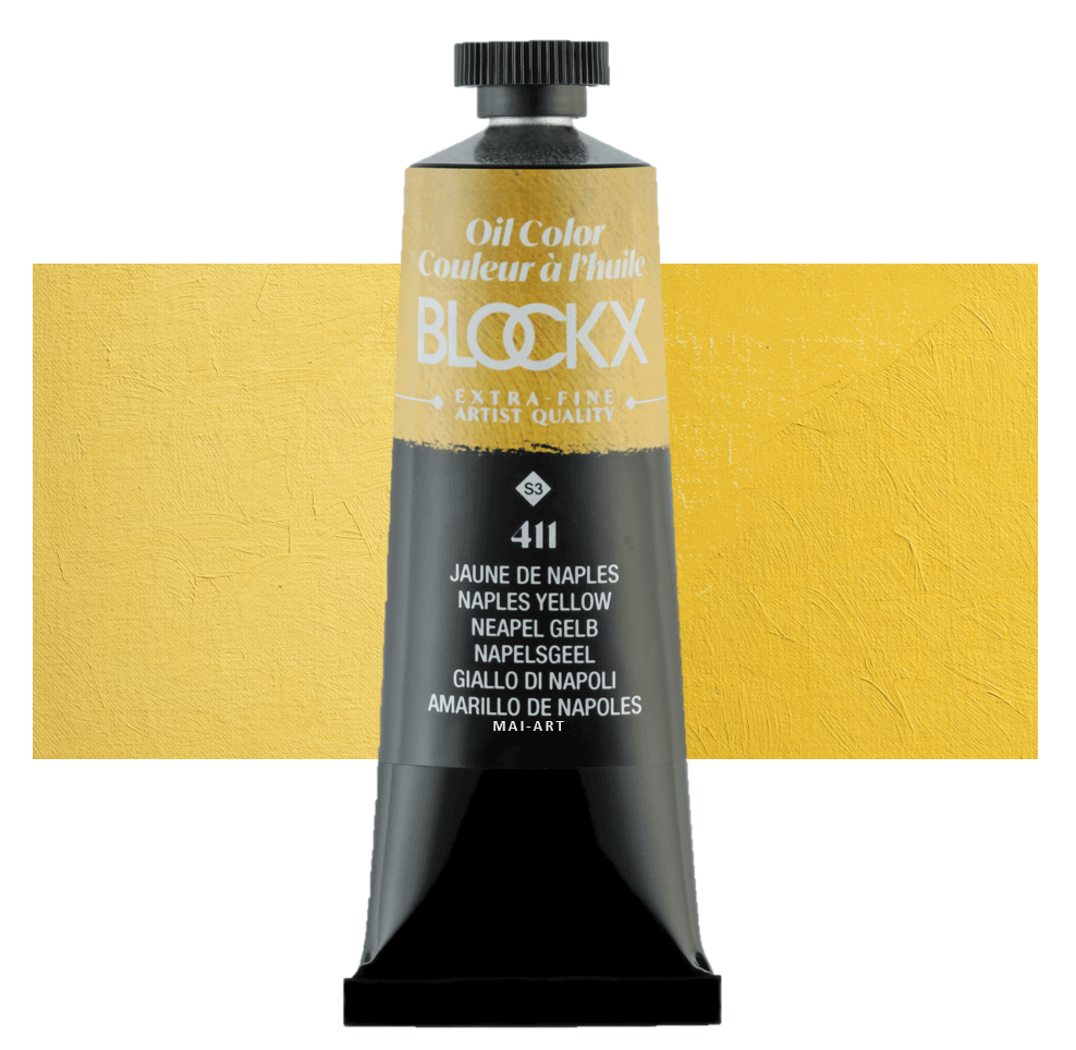 צבע שמן בלוקס 35מ"ל סדרה 3 BLOCKX  Naples Yellow 411