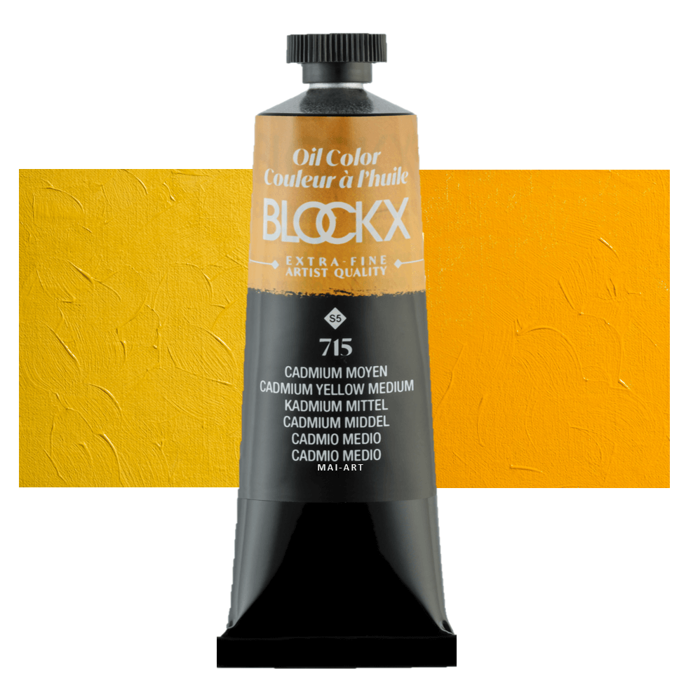 צבע שמן בלוקס 35מ"ל סדרה 5 BLOCKX Cadmium Yellow Medium 715