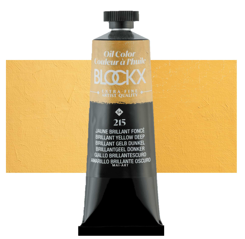 צבע שמן בלוקס 35מ"ל סדרה 4 BLOCKX  Brilliant Yellow Deep 215