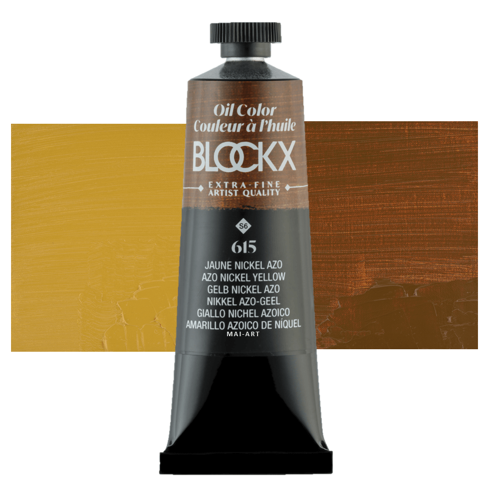 צבע שמן בלוקס 35מ"ל סדרה 6 BLOCKX AZO NICKEL YELLOW 615