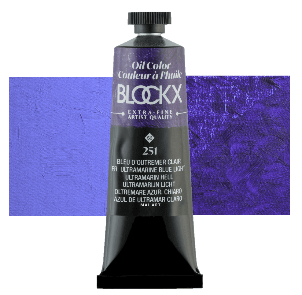צבע שמן בלוקס 35מ"ל סדרה 2 BLOCKX French Ultramarine Blue Light 251