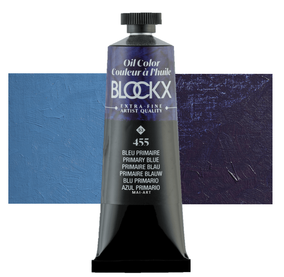 צבע שמן בלוקס 35מ"ל סדרה 3 BLOCKX  Primary Blue 455