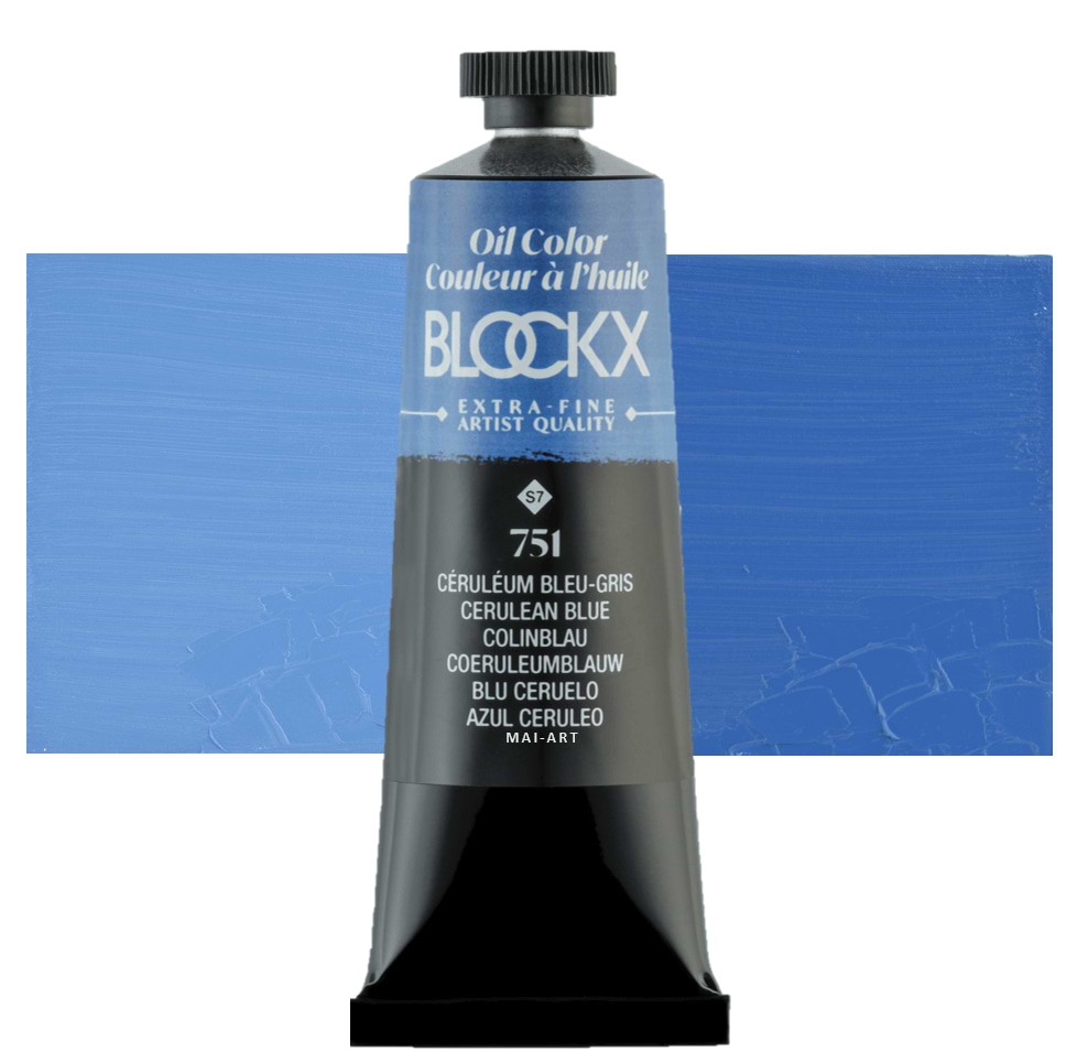 צבע שמן בלוקס 35מ"ל סדרה 7 BLOCKX CERULEAN BLUE GREY 751