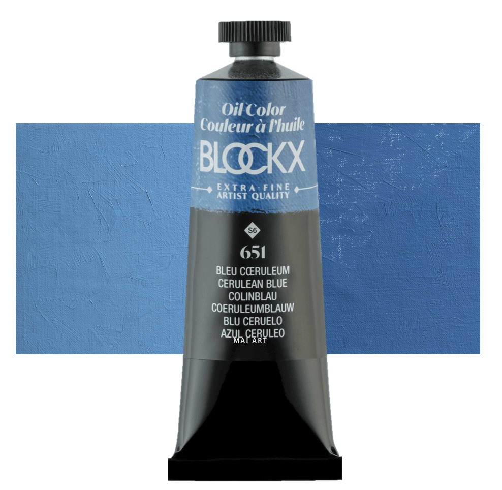 צבע שמן בלוקס 35מ"ל סדרה 6 BLOCKX  Cerulean Blue 651