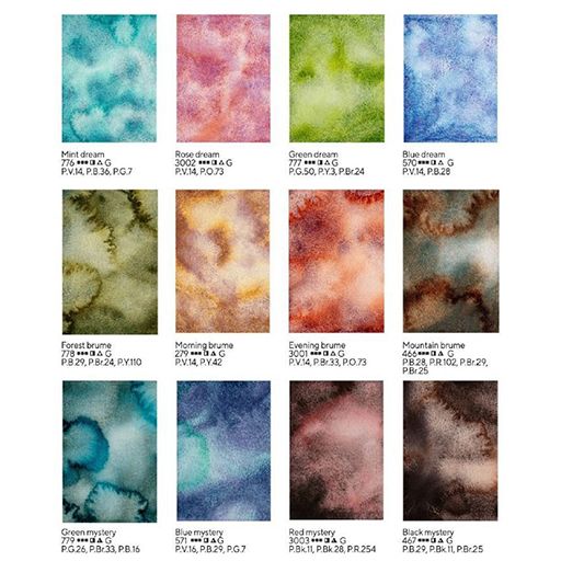  סט צבעי מים מטמורפוזה St Petersburg Watercolours METAMORPHOSIS 12st 