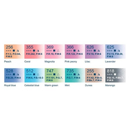  סט צבעי מים פסטל St Petersburg Watercolours PASTEL COLOURS 12st 