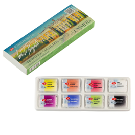  סט צבעי מים חורף St Petersburg Watercolours SHIMMERING COLLECTION SUMMER 8st 