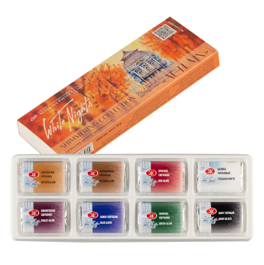  סט צבעי מים חורף St Petersburg Watercolours SHIMMERING COLLECTION AUTUMN 8st 
