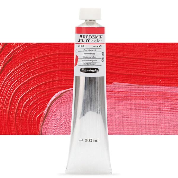 צבע שמן אקדמיה 200 מל' 304 vermilion red