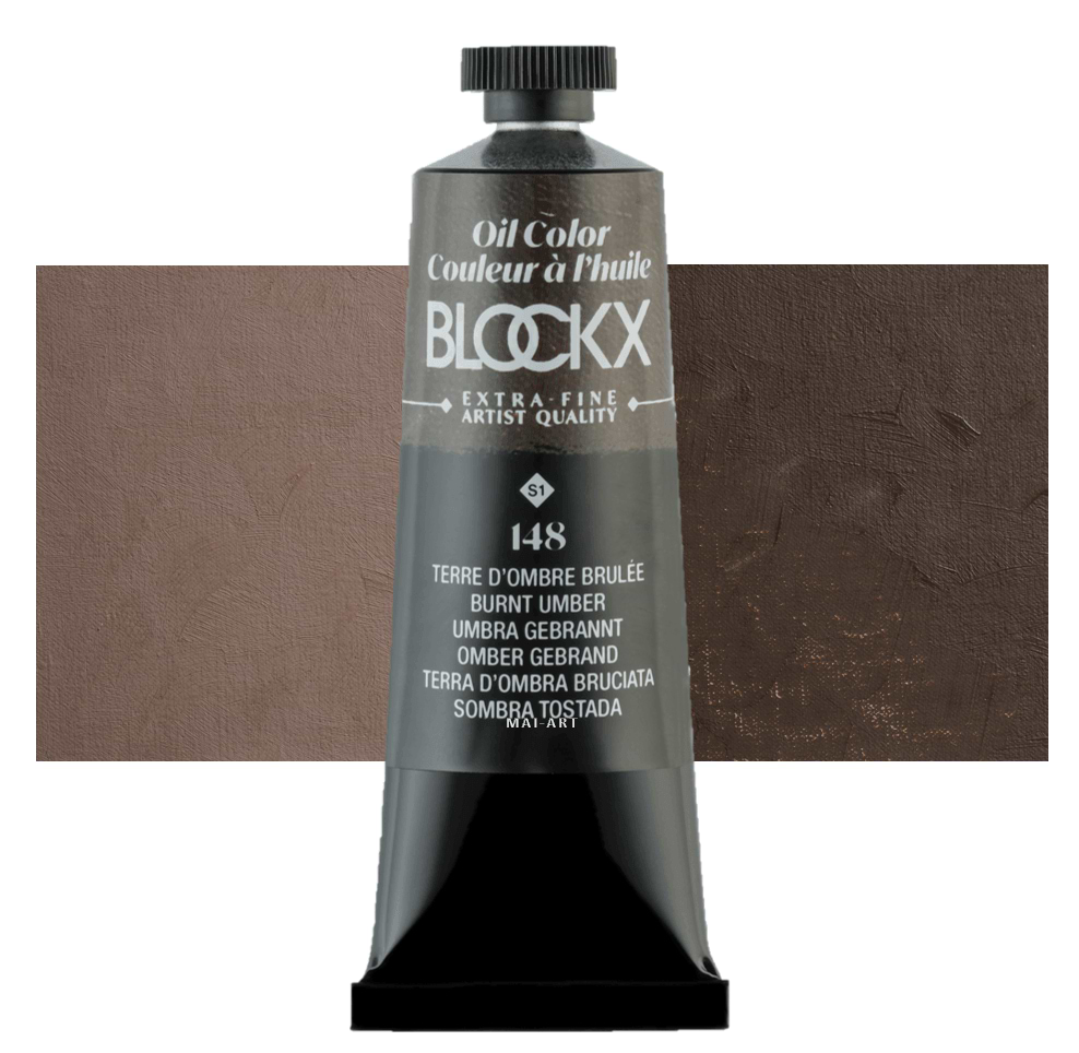 צבע שמן בלוקס 35מ"ל סדרה 1 BLOCKX  Burnt Umber 148