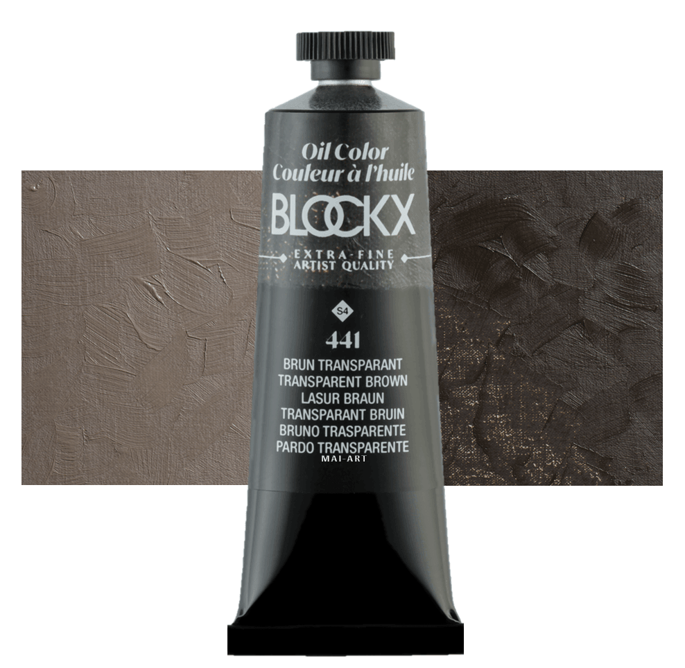 צבע שמן בלוקס 35מ"ל סדרה 4 BLOCKX Transparent Brown 441