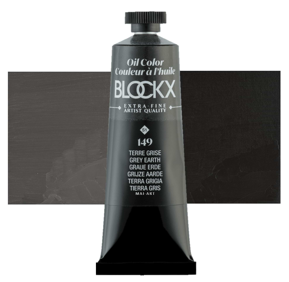 צבע שמן בלוקס 35מ"ל סדרה 1 BLOCKX  Grey earth 149