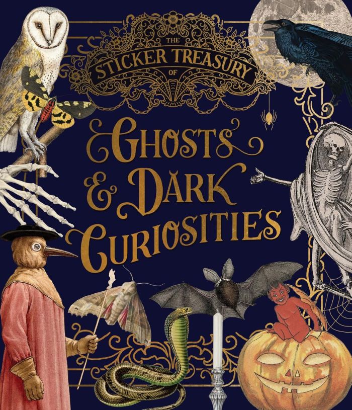 ספר מדבקות THE STICKER TREASURY GHOSTS &DARK CURIOSITIES