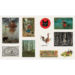 ספר מדבקות THE STICKER TREASURY GHOSTS &DARK CURIOSITIES
