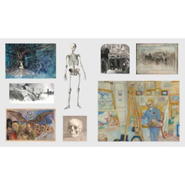 ספר מדבקות THE STICKER TREASURY GHOSTS &DARK CURIOSITIES