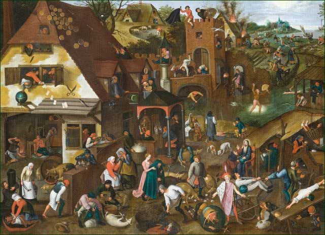 פאזל 1000 פיטר ברויגל השני פרוורים 1627 PIETER BRUEGHEL  2