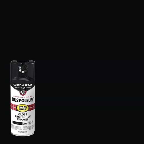 ספרי צבע מבריק COSTOM SPRAY 5 IN1 STOPS RUST BLACK