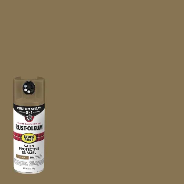 ספרי צבע סאטן COSTOM SPRAY 5 IN1 STOPS RUST DARK TAUPE
