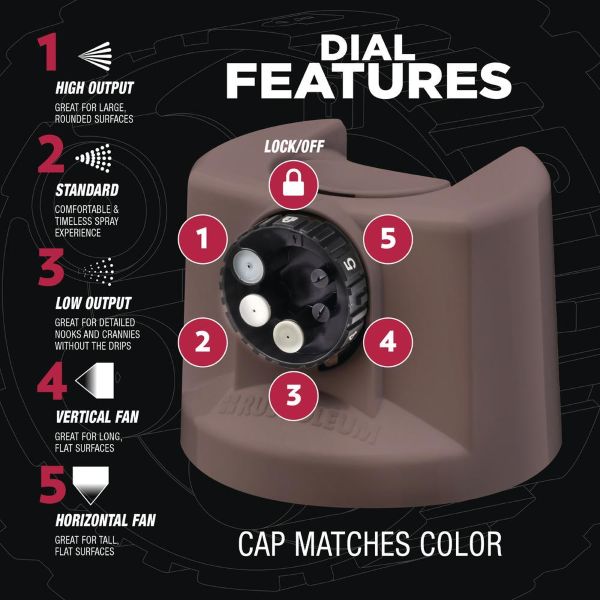 ספרי צבע סאטן COSTOM SPRAY 5 IN1 CHESTNUT BROWN