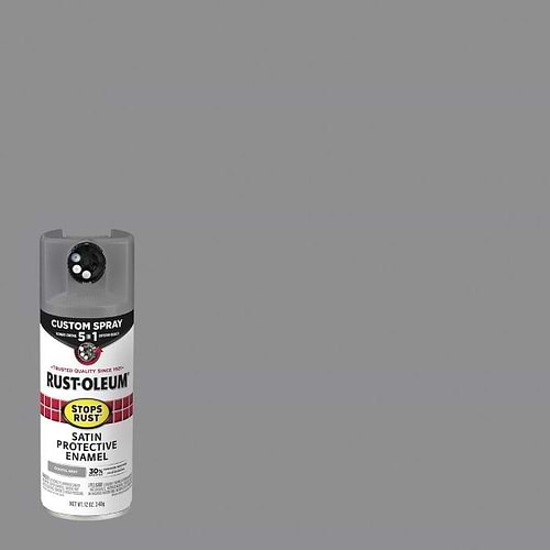 ספרי צבע סאטן COSTOM SPRAY 5 IN1 STOPS RUST COASTAL GRAY