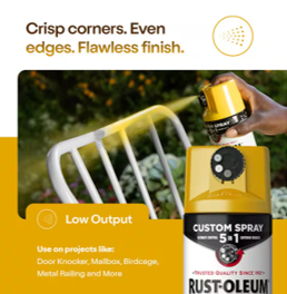 ספרי צבע סאטן COSTOM SPRAY 5 IN1 STOPS RUST BLUE HAVEN